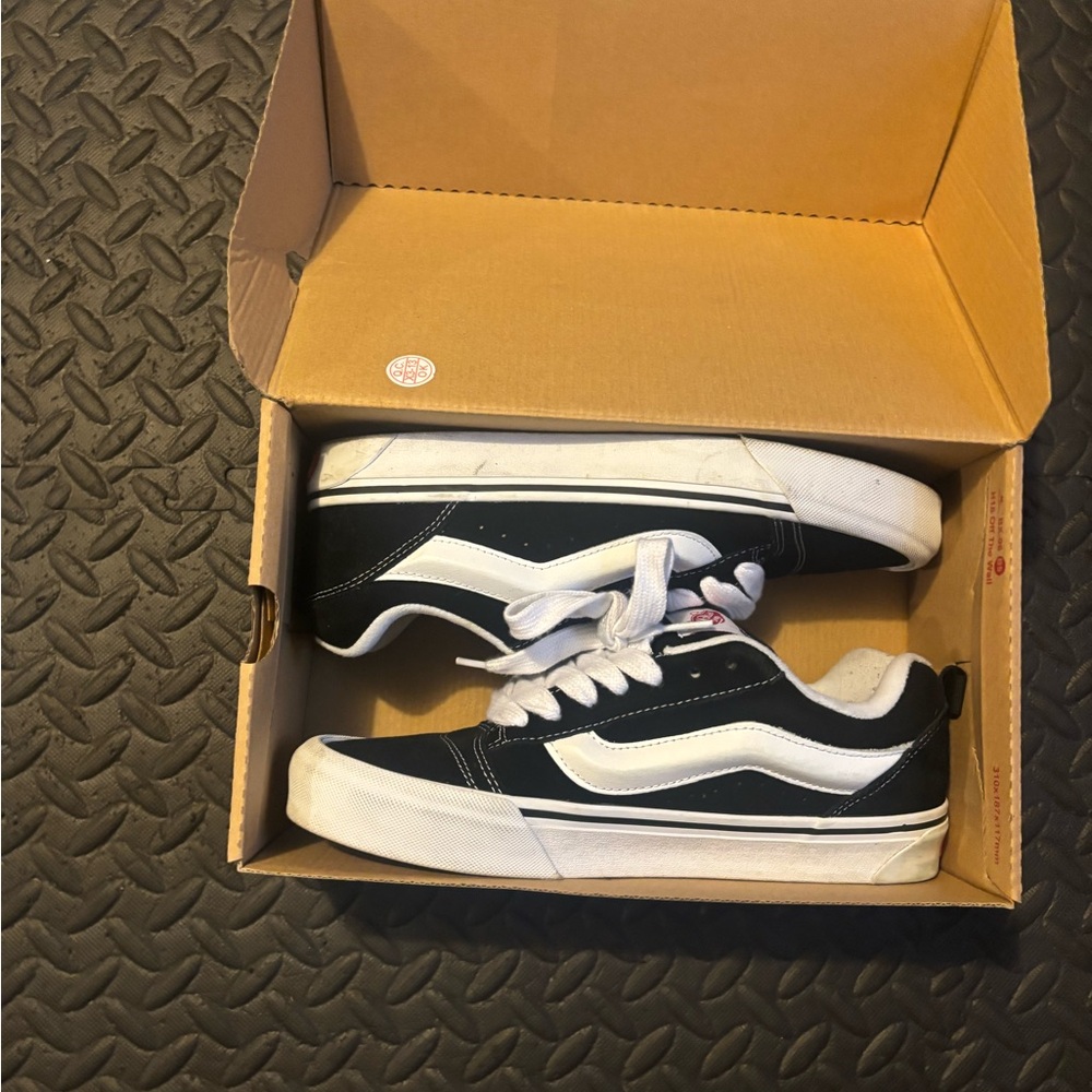 Vans Kids Black and White Sneakers